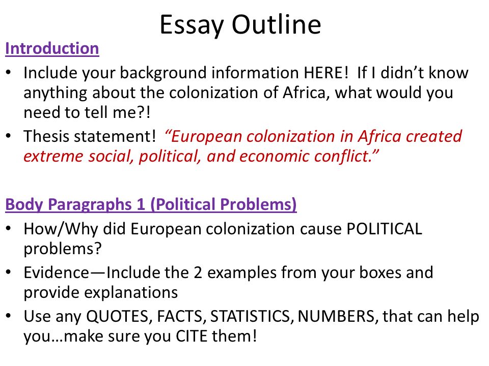 Conclusion dissertation colonisation